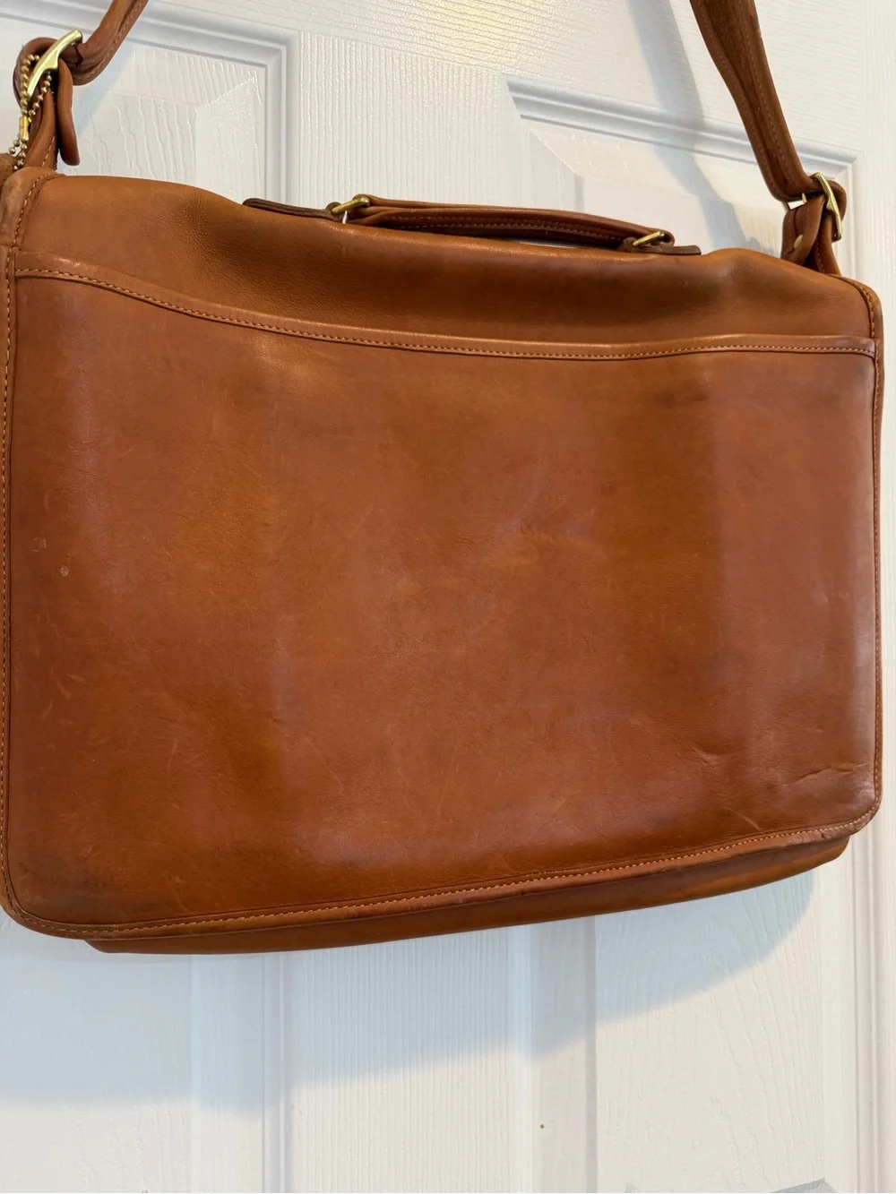 Coach Classic Men's Leather Messenger Bag - Brown